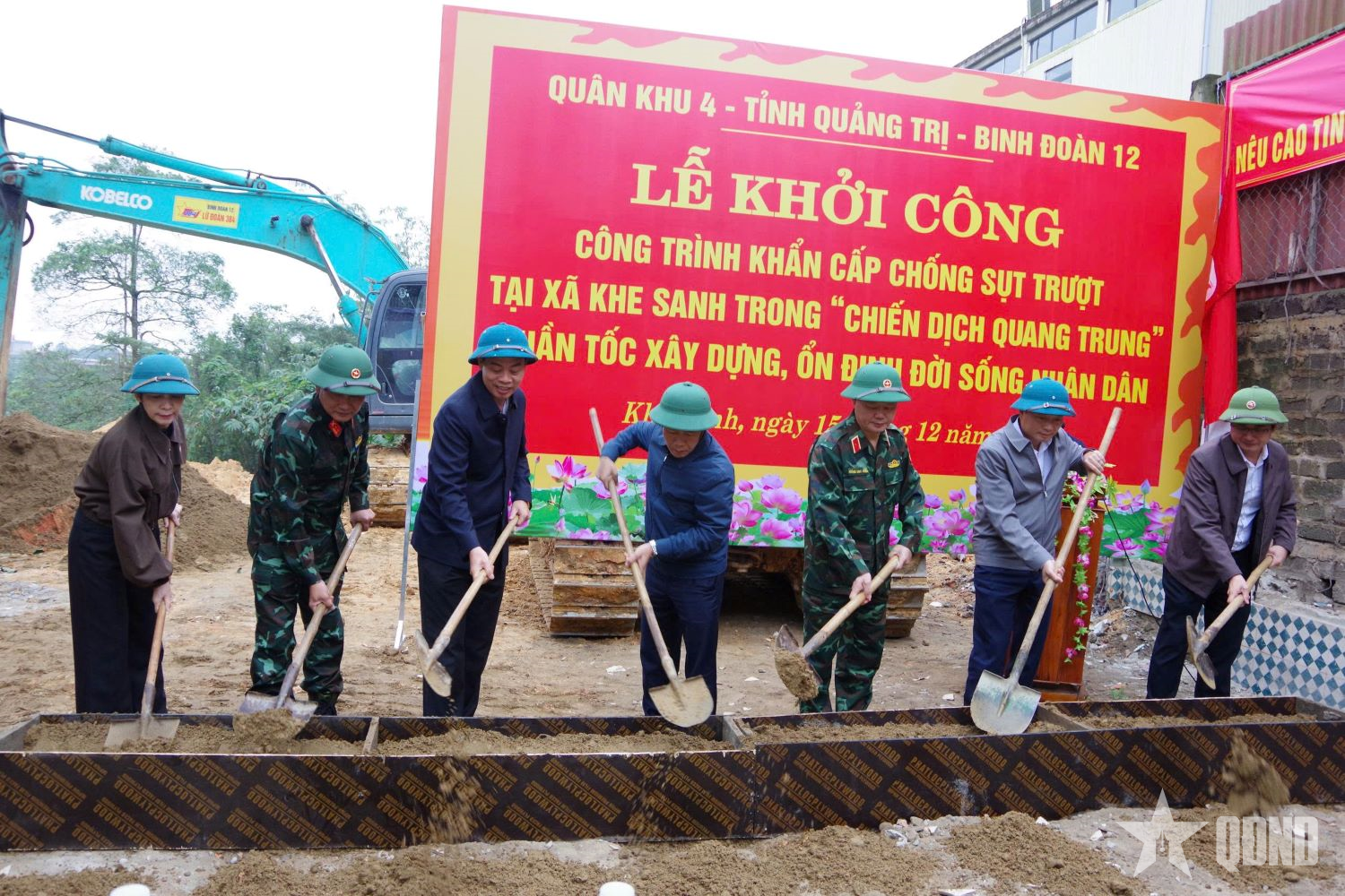Khởi công công trình khẩn cấp chống sụt trượt tại Khe Sanh (Quảng Trị)